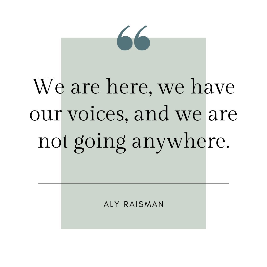 One of my favorites from #AlyRaisman! We ARE here and we will NOT back down. 

#survivors #survivorcommunity #womensrights #rapesurvivor #endsexualassault #ibelieveyou #iseeyou