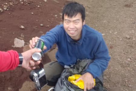 生 配信 滑落 富士山