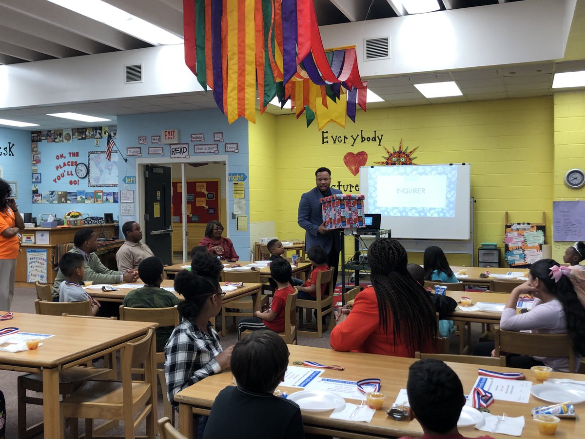 BurtonIBPYP's tweet photo. Thanks to @JermaineLPorter for engaging with our #inquirers at today’s learner profile breakfast! |#BurtonRamPride #BeingIB #LearnerProfile | @iborganization @ibpyp @pmubenga @klanemarion @drdcryan @drddanner https://t.co/0eeWmEhc7n