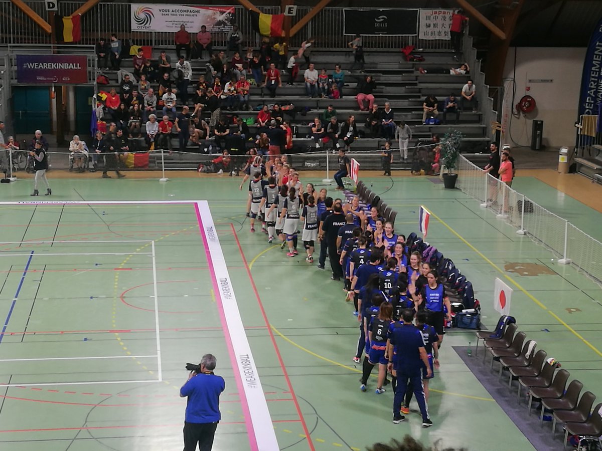 L'équipe féminine Canada suit l'équipe masculine et se retrouve directement en finale ! 

🔵 : Canada     3
⚪ : France       0
⚫ : Japon        1

#WeAreKinball #SportAngers #WorldCup2019