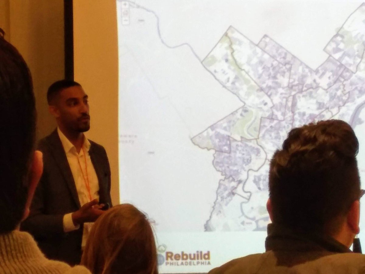 DGould_PHL's tweet image. Thanks @philanthropyPHL for the opportunity to share how #RebuildPHL is using data to make sure our investments are going to some of the neighborhoods and parks, rec centers, and libraries that that need it most. #SPARXconference