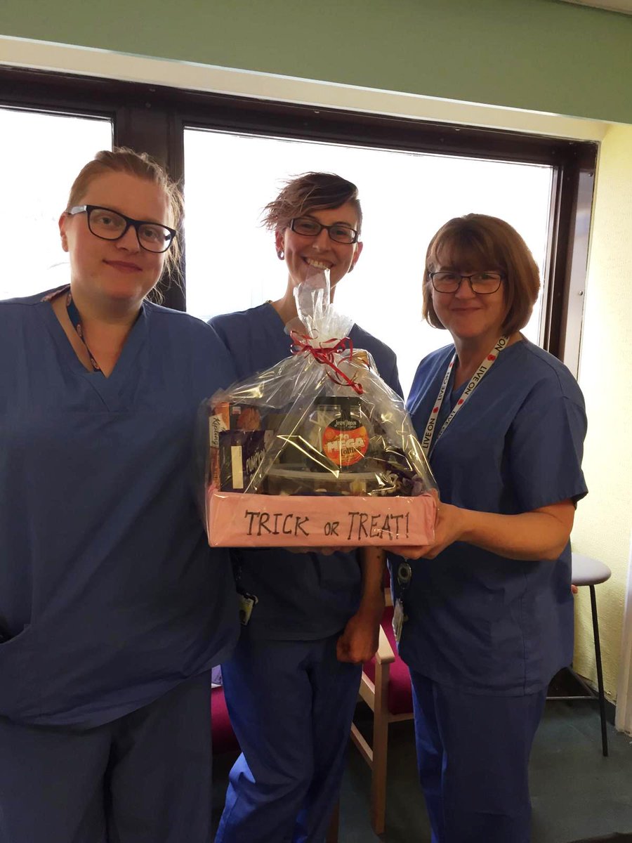 AGHSolutions's tweet photo. Our petrifying pumpkin carving winners are...Lauren Rodgers, Gemma Wood and Angie Brisco from our spooky Sterile Services team in the Adults competition, and eerie Olivia in the Children's competition.  Congrat- ghoul - ations! #Halloween https://t.co/oHnTDl5n4N
