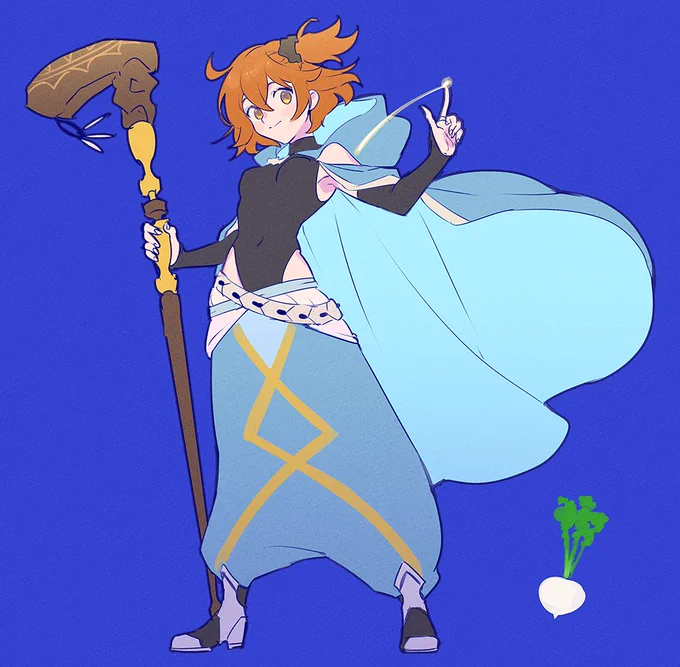 最初はふつうに魔女っぽいかっこさせようと思ってた・・・・・! 