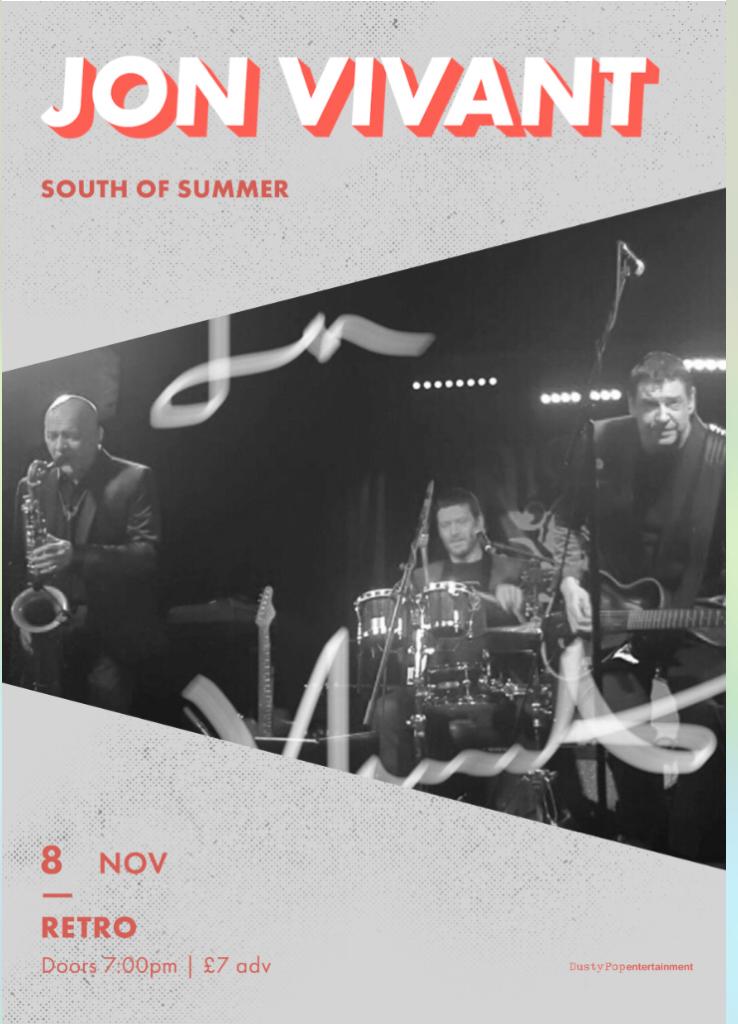 Friday 8th November get yourselves   down to  Manchester's Retro Bar for an evening of Jon Vivant fun and frollcs #livemusic #punkfolk #trios #Manchester