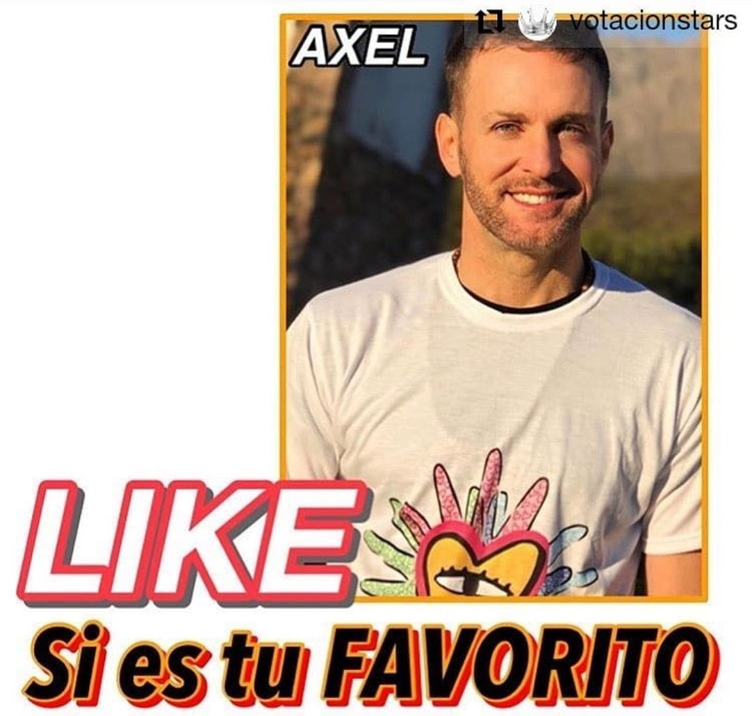 AxelLoquitas's tweet photo. Vamooos #axeleras (os) entrad a la página de @votacionstars en #instagram y dá un #like a esta foto de nuestro querido idolo @AxelOficial , también a sus historiesinstagram ( votacionstars)
#SomosUno 💪
#Axel https://t.co/KTgxExTe3K