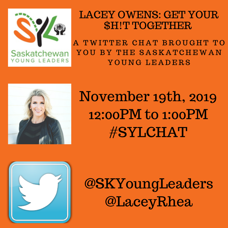 BIG NEWS! We are excited to have <a href="/LaceyRhea/">Lacey Owens</a> joining us for an engaging Twitter Chat on Tuesday November 19th, 12-1PM! You may remember we were privileged to have Lacey at our 2019 Retreat and we are thrilled to have her with us once again. Would love to see you for this #SYLCHAT!