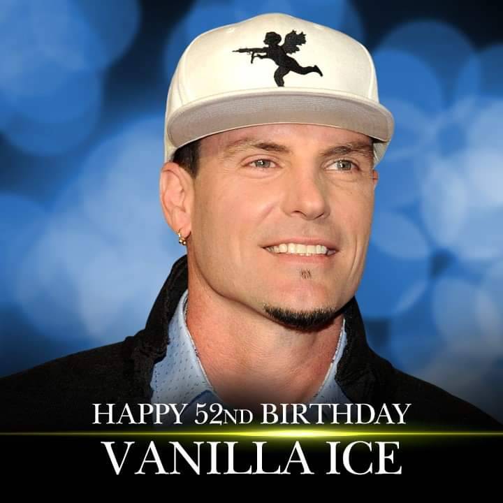 Happy Birthday to rapper and TV host Vanilla Ice! 