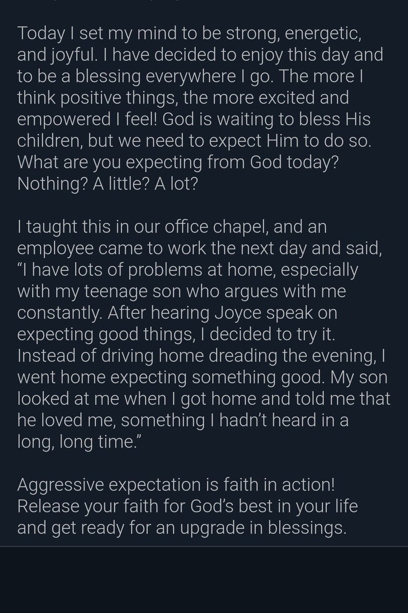 DawnMillerHomes's tweet image. Expect it!

Expection = FAITH in ACTION!

#JoyceTeaching #joycemeyer