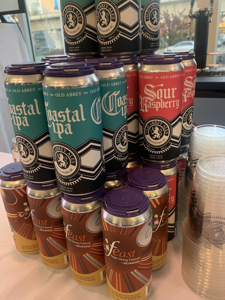 OzClay2's tweet photo. Big thx to @VisitRichmondBC, @TheRichmondNews and @OldAbbeyAles for another event to celebrate @Feast_Asian in @Richmond_BC. Especially love the souvenir brew can. Happy #asianfeast all. https://t.co/q1a8DAglgE https://t.co/MvHRiVIMxw
