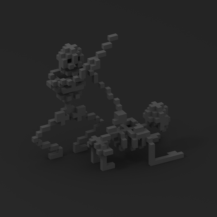 Alcoro13's tweet photo. #Voxtober days 27, 28, 29 &amp; 30: werewolf, necromancer, skeleton army RISE &amp; spooky | And here's the rest of it! Only one left. :^)

#voxelart #magicavoxel #voxeldailies https://t.co/5rj3jR7UQg