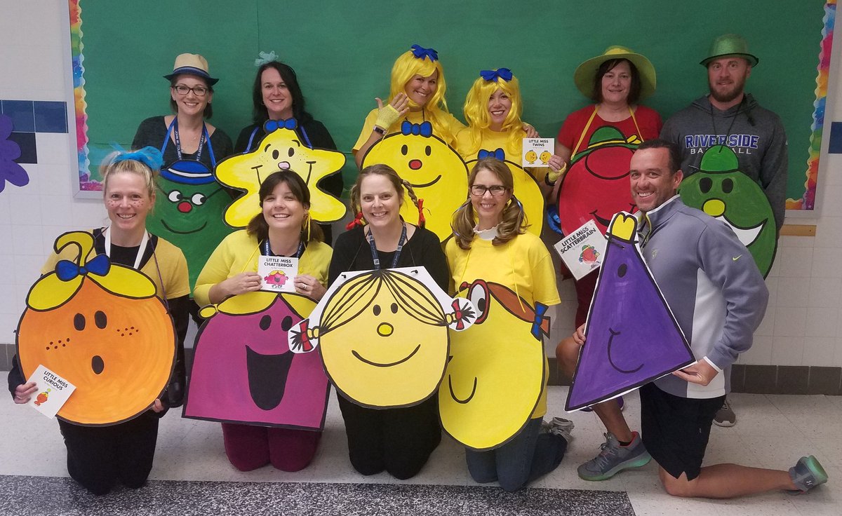 <a href="/Tolbert_ES/">Tolbert Elementary</a> specialists representing in our Little Miss &amp; Mister Men book character costumes. We are missing a couple from this pic but they are here in spirit! #Tolbert19 #tolbertbettertogether #specialsquad