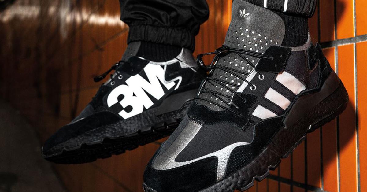 3MScotchlite's tweet photo. A cult classic since day 1, the @adidasoriginals #NiteJogger was the first sneaker to flaunt cutting-edge #3MScotchlite Reflective Material as a safety feature for after-dark #runners. Today, this high-vis concept is more popular than ever. Available at https://t.co/4T8xh9jQa7. https://t.co/snpGVmIvjN