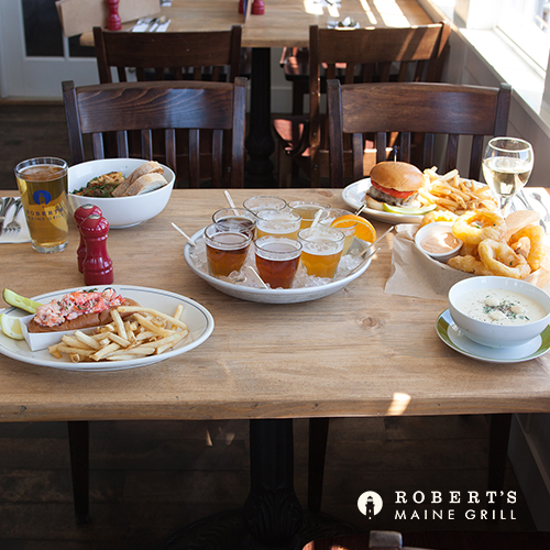 RobertsMEGrill's tweet photo. Happy Halloween! We hope everyone has a fun and safe holiday! 🎃 If dinner and drinks are more your style than tricks and treats, we're here at Robert's ready to serve you a fresh, delicious meal. https://t.co/QMsTSwnY7Z