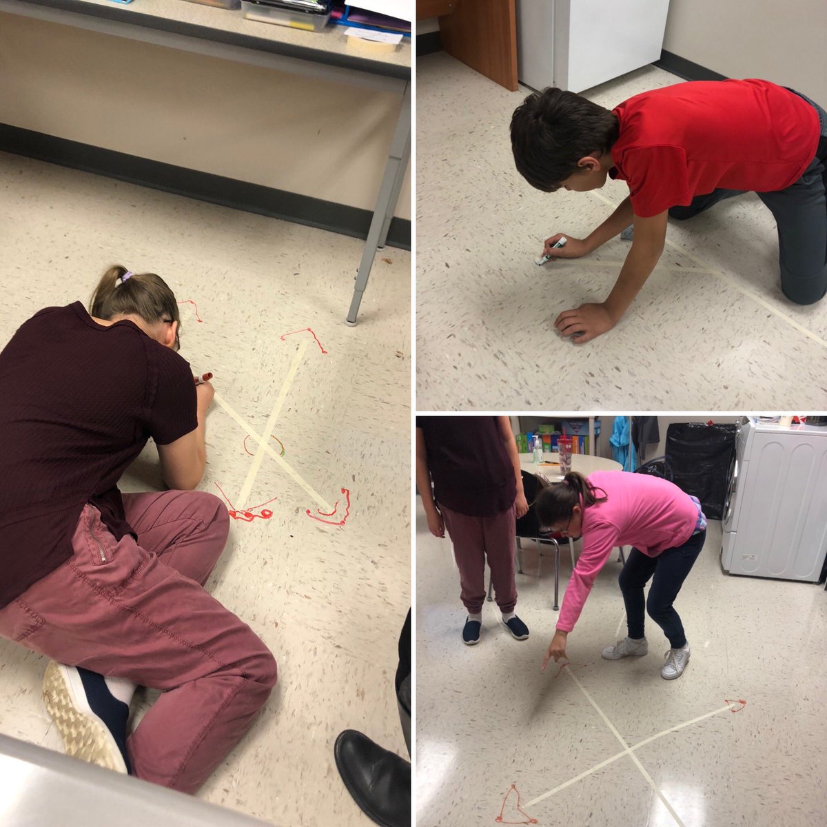 SPearlmutter's tweet image. Learning about angle relationships #inspireandguide #werbwms #handsonlearning