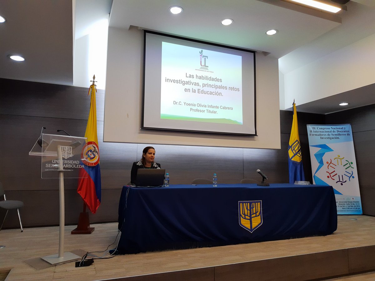RedCOLSIBogota's tweet photo. Se da inicio en la @USergioArboleda al IV Congreso Nacional y II Internacional de Docentes Formadores de Semilleros de Investigación @UniversidadUNAD @UNIAGRARIA @udistrital @RedCOLSI #SomosRedCOLSI https://t.co/Z3xUW4ZBhL