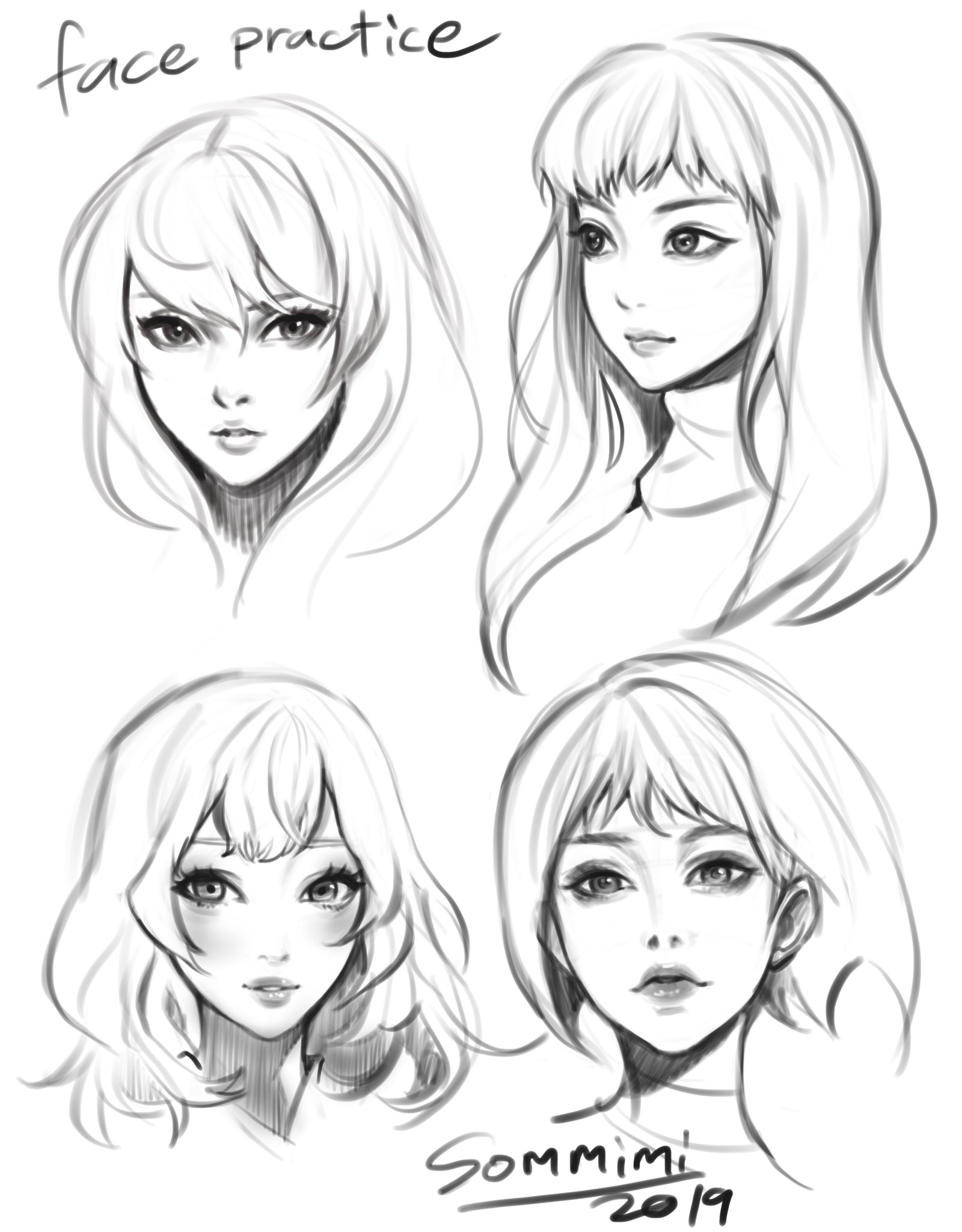 Reference and Practice for Sketching Face Expressions  Blog of an  Interactive Storyteller