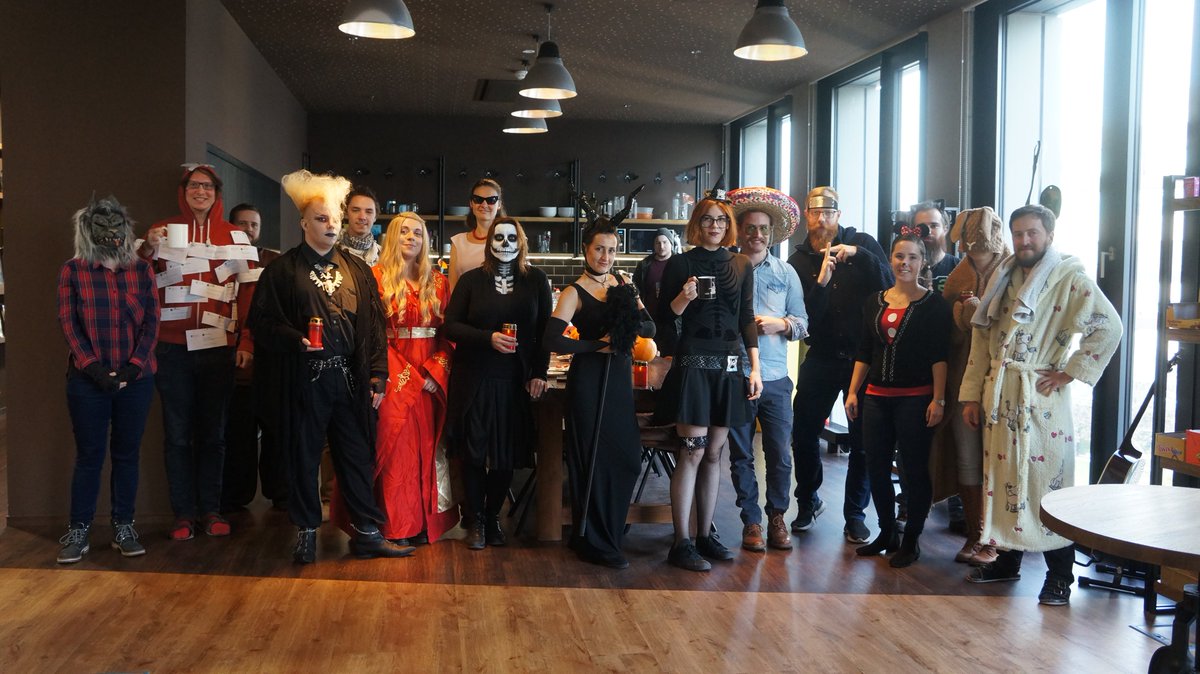 We are celebrating #Halloween in our office. If you also have a creative costume to share, do it in a tweet below. Stay Spooky! 🕷️👻🎃