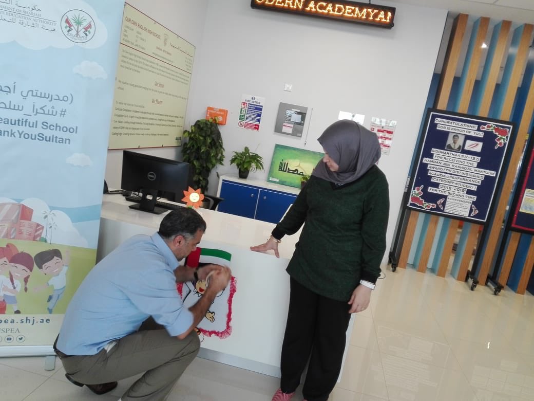 Preparation in full swing at OOB for Flag Day. “Raise it High.. Raise it Proud”. #OOB#flagday