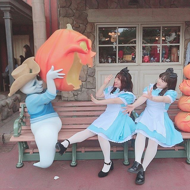 ふかだまお Happy Halloween Disneyland Disney Alice Fashion ディズニーランド ディズニー ディズニー仮装 Dハロ アリス アリス仮装 コスプレ ジェラトーニ ステラルー まおぼんディズニー Halloween T Co Dcmp49kln9