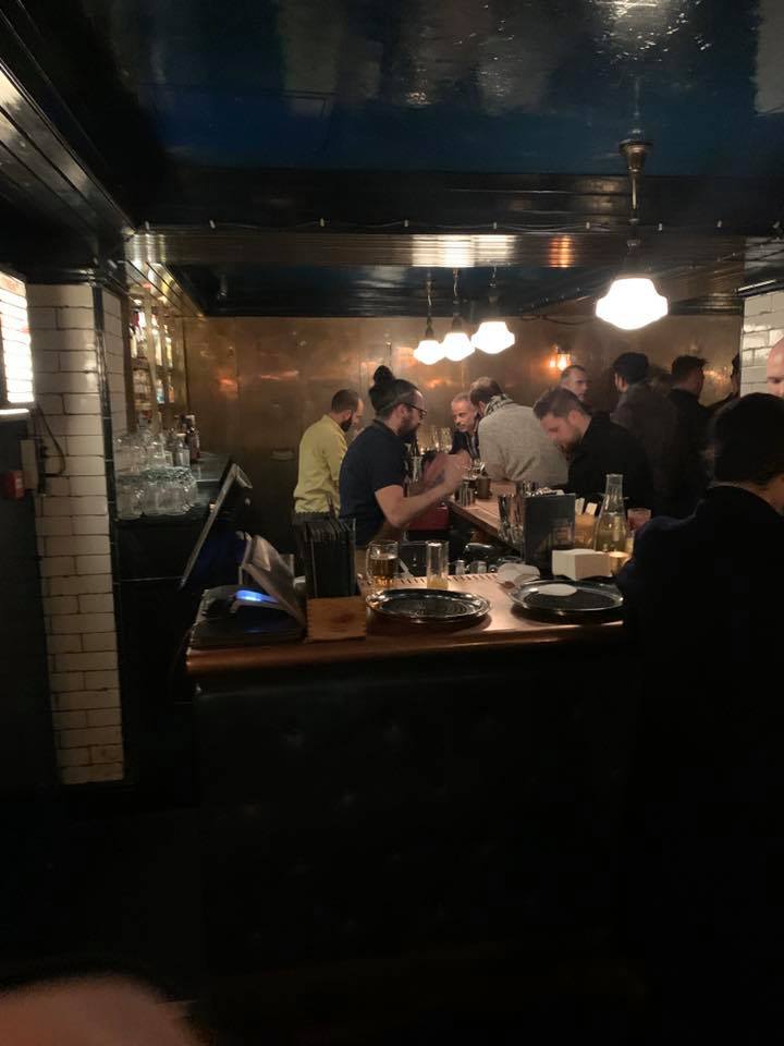 HawksmoorGroup's tweet photo. Last night at #HawksmoorSpitalfieldsBar we launched our new cocktail menu &amp; showed off some of the new additions to our bar food menu. A MASSIVE thank you to all of you involved in making this happen! #WorkSomewhereAwesome https://t.co/Q816BGv0vO