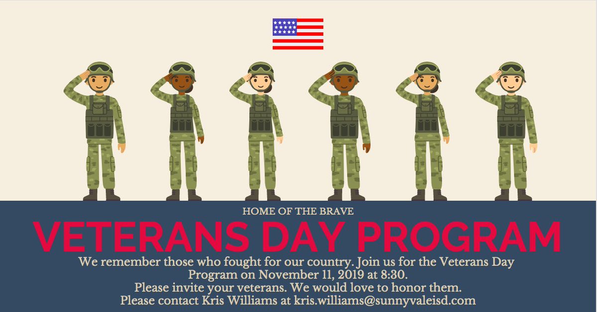 If you know a veteran, please contact Kris Williams!