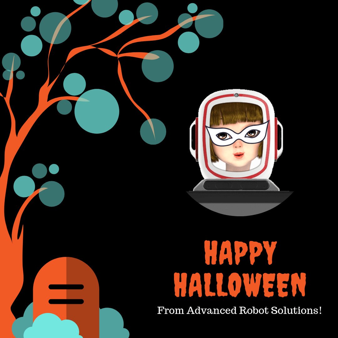 ARS_Robots's tweet photo. Happy Halloween from Advanced Robot Solutions! Is anyone dressing up as a #robot tonight? 🤖🎃 https://t.co/MqybSm8r9G