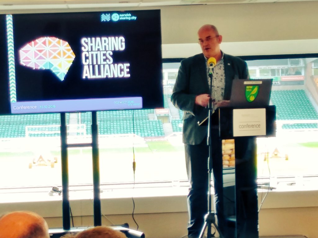 Norwich became the UK's first Sharing City in January, joining the likes of Barcelona, New York and Seoul.

A Sharing City encourages groups to work together to share knowledge, expertise and opportunities.

Norwich - the Connected City of the future.

#Norwich2040