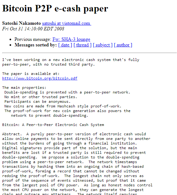 Bizanc1's tweet photo. 11 years ago Satoshi Nakamoto published the Bitcoin White Paper, it's always a good time to read the original:

https://t.co/uPo9Uni6jR https://t.co/0SSR8GW0pu