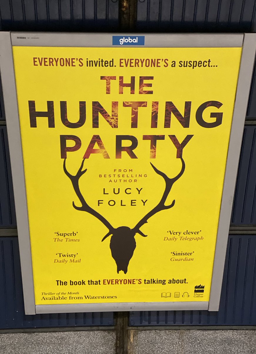 Look at this gorgeous beast! Well done Abbie Slater and @TheMJAP. I’m going to hunt for a copy to read now.  #HuntingParty #LucyFoley @HarperFiction