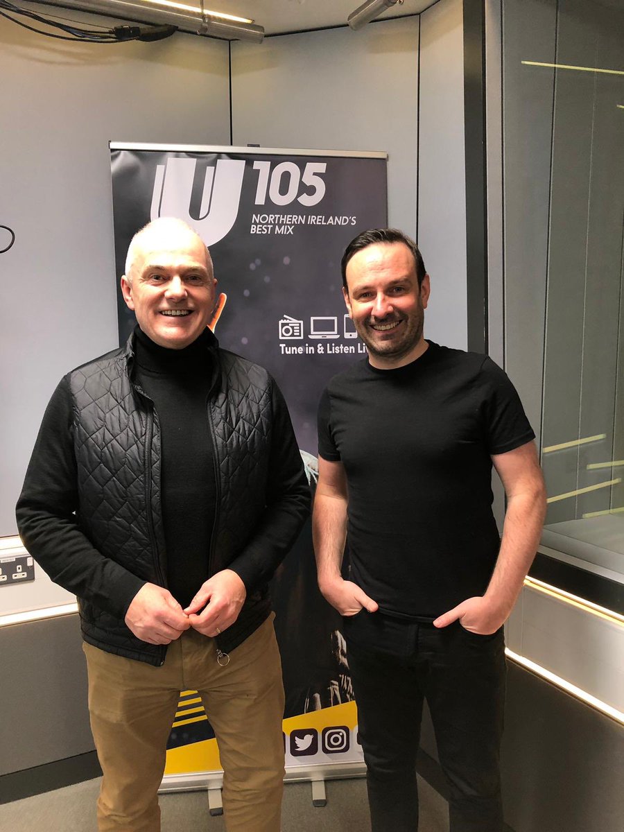 LyricBelfast's tweet photo. Thanks to Frank Mitchell and @U105radio for having actor Michael Condron from #ThePlayboy of the Western World on the show. Get your tickets while you still can - https://t.co/q7SxQILoSD https://t.co/ISuZp8fWgd