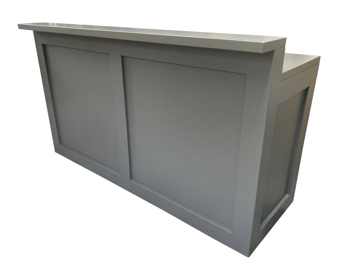 We have this Shaker Style Farrow &amp; Ball colour match desk leaving us this week! 
-
-
-
#shopcounter #receptiondesk #bespokemdf #counter #salon #saloncounter #madetomeasure