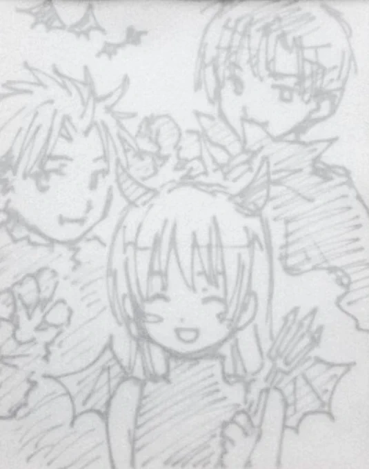 ③
Trick or Treat!

④
「リーダー、お菓子を配るほうは仮装しなくてもいいのでは」

「でもこのほうが楽しいでしょ♪」

「アドルフ、血糊すごいですね」

「俺はやる時はやる」 