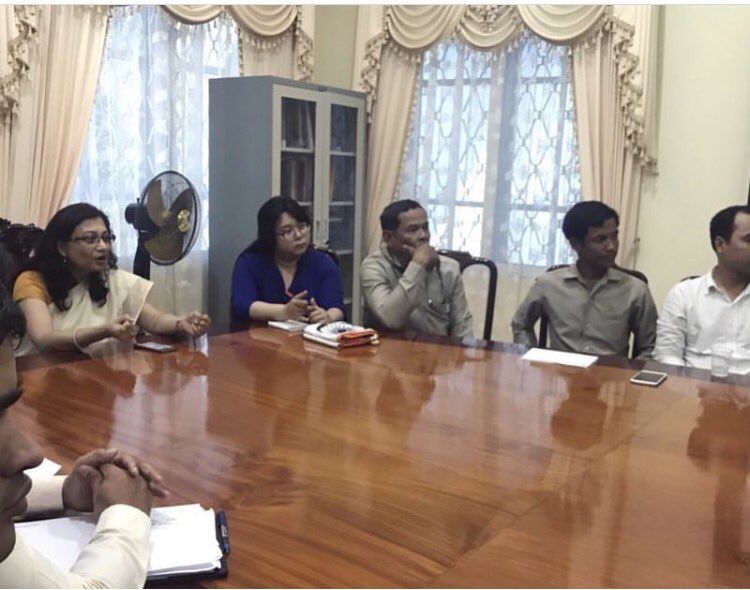 PloggaIndia's tweet photo. Here's the preview of #pledgetoplog plastic pollution project @indembcam with Hon'ble ambassador to Cambodia @manikajainifs - thank you for hosting me at your embassy and giving me opportunity to speak about #plasticpollution to your staff! #BeatPlasticPollution https://t.co/1r1P29z2th