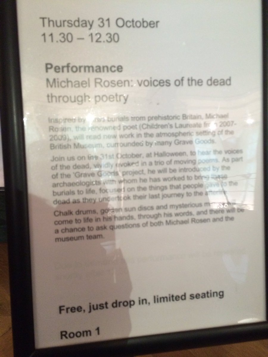 Grave Goods school pack officially launched at BM with Michael Rosen