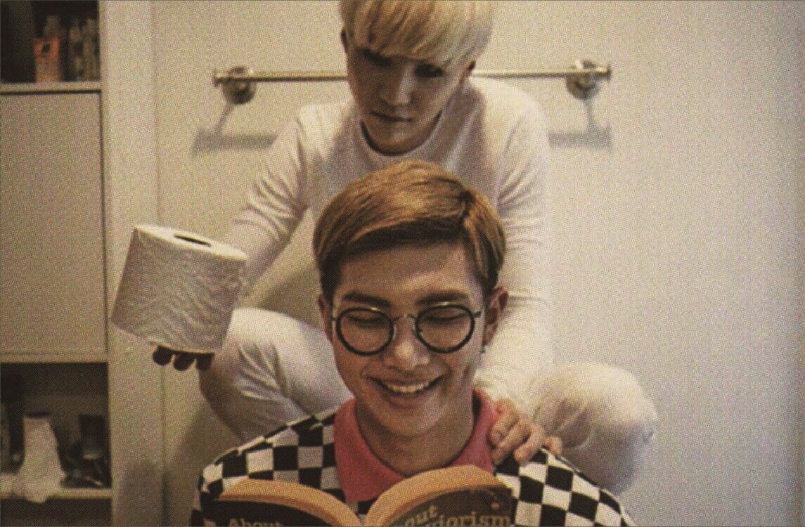 itssugahyung's tweet photo. happy halloween 👻 and let's never forget this iconic photoshoot of namjoon with his caring domestic ghost yoongi https://t.co/8llfYFP4zG