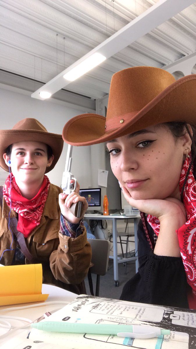 pypahs_art's tweet photo. Just two humble cowboys working hard to graduate from Yeeyee university rocking up to class today @kurtisconner #YYU #HappyHalloween #Yeeyee #YeeHawBrothers https://t.co/wVw0zBXQ3Y