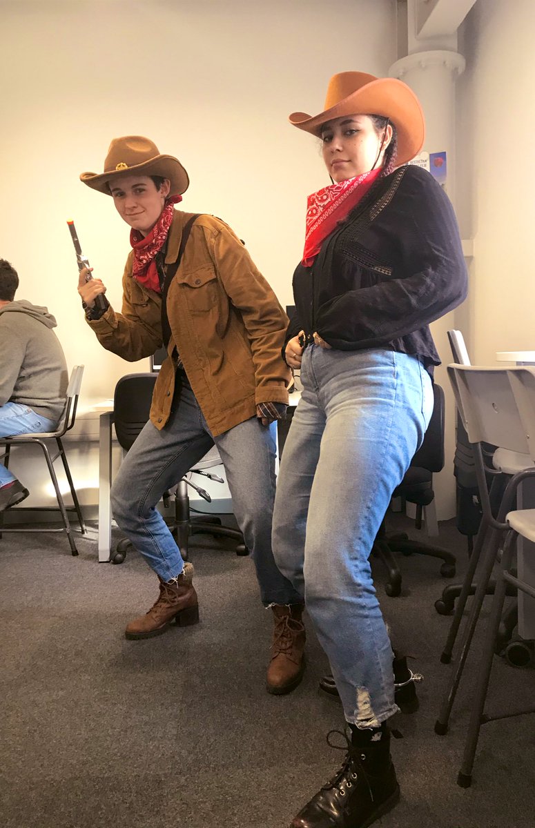 Just two humble cowboys working hard to graduate from Yeeyee university rocking up to class today <a href="/kurtisconner/">kurtis conner</a> #YYU #HappyHalloween #Yeeyee #YeeHawBrothers