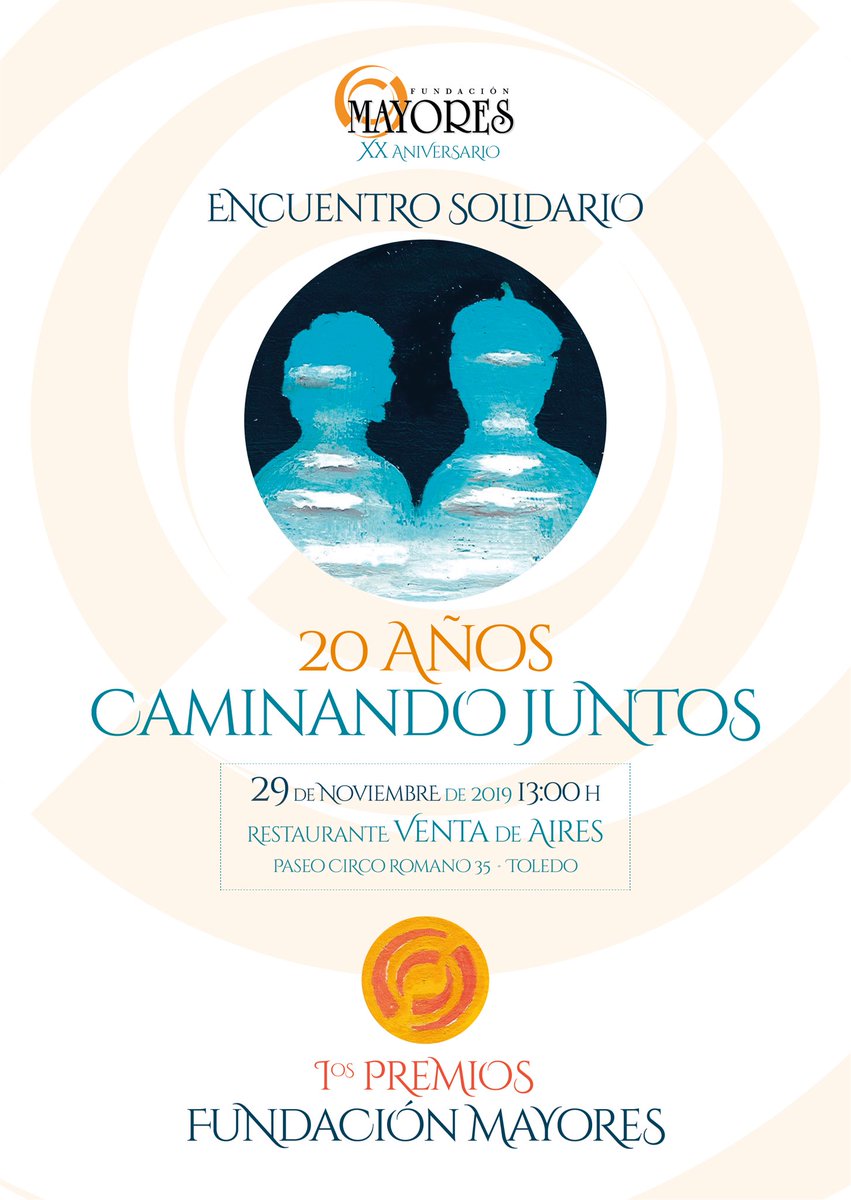 Hola a todos! 

📣📣Tenemos una gran cita y nos encantaría contar contigo. 
Este año estamos de aniversario y lo celebraremos el 🗓próximo 29 de noviembre en el Encuentro Solidario ‘20 años caminando juntos'¿Caminas con nosotros?🚶🏻‍♀️🚶🏼‍♂️#20AñosCaminandoJuntos #FundaciónMayoresCLM