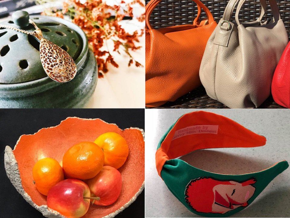 Happy Halloween from #AWSGiftFayre. We bring you some seasonal colour from a few of our fabulous vendors: see @ChambersConcrete, @esmelovesjewellery, @BrandingHouseGifts and @surreyhillsdesigns. Note the date: 24 Nov at #ACSCobham from 10 to 4. #Boo!