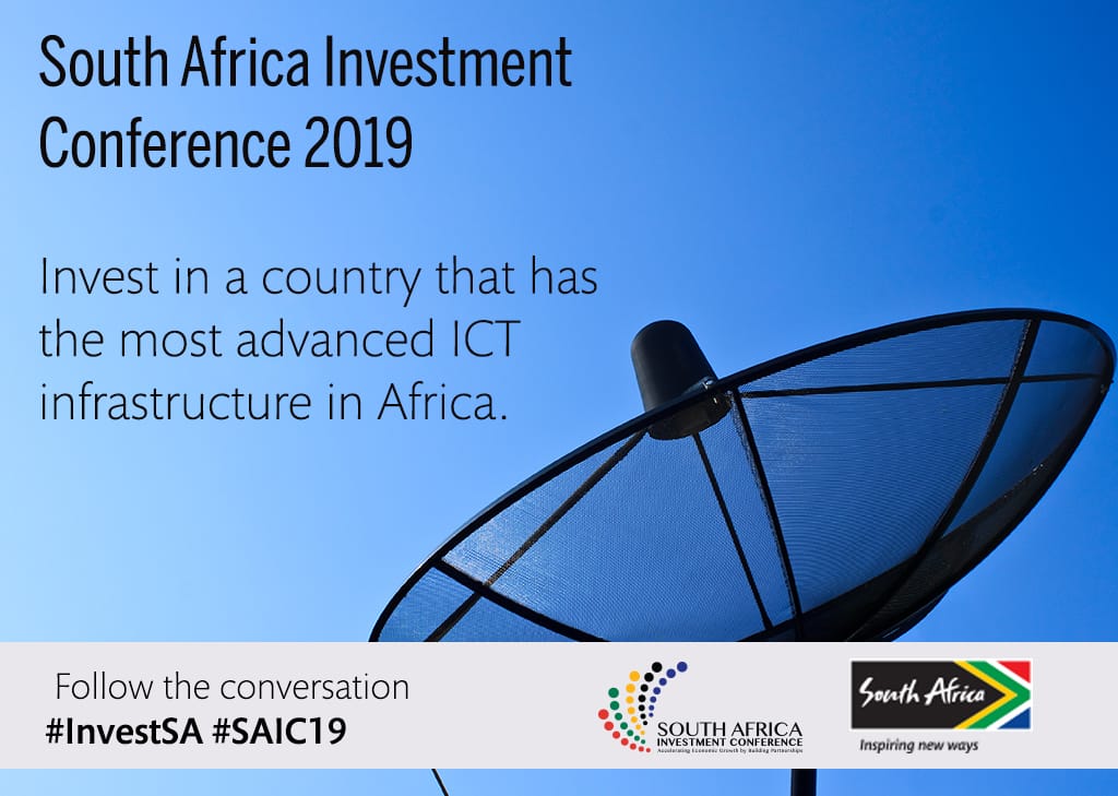 Invest in South Africa, a country that delivers world class economic infrastructure and a sophisticated business environment. #InvestSA #SAIC19