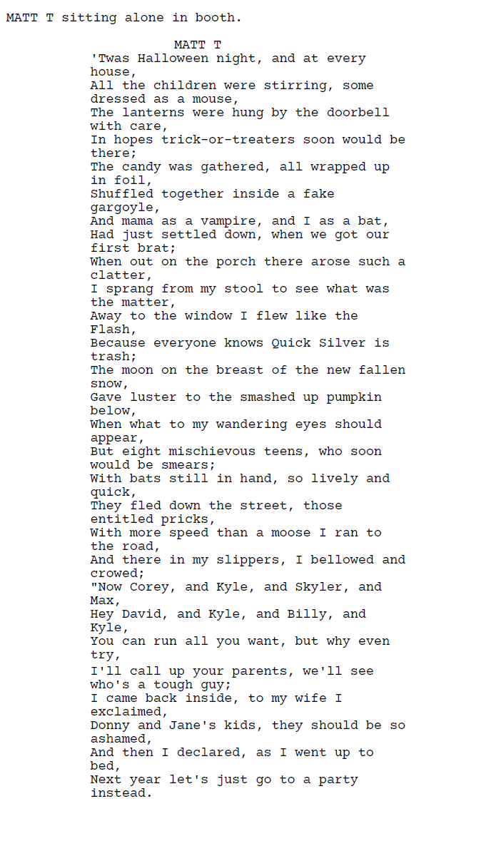SmashFM_show's tweet photo. The traditional Newton Halloween Poem to open the season of spook! Happy Halloween!

#halloween2019 #Halloween19 #Halloween
 #Radio #Webseries #sitcom #comedy #youtube #smalltown #canada #RadioShow #spooky #Hype https://t.co/hw8VMGLDls