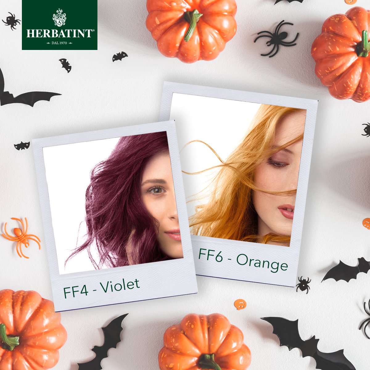HerbatintItalia's tweet photo. Queste notte diventiamo tutte un po' streghette! Prepariamoci al meglio con un look da brivido! 👻🎃
Per lasciare tutti a bocca aperta proponiamo il nostro Violet FF4 o l'inconfondibile Orange FF6: quale scegli?

#naturalmenteHerbatint #halloween https://t.co/YTemMpCApY