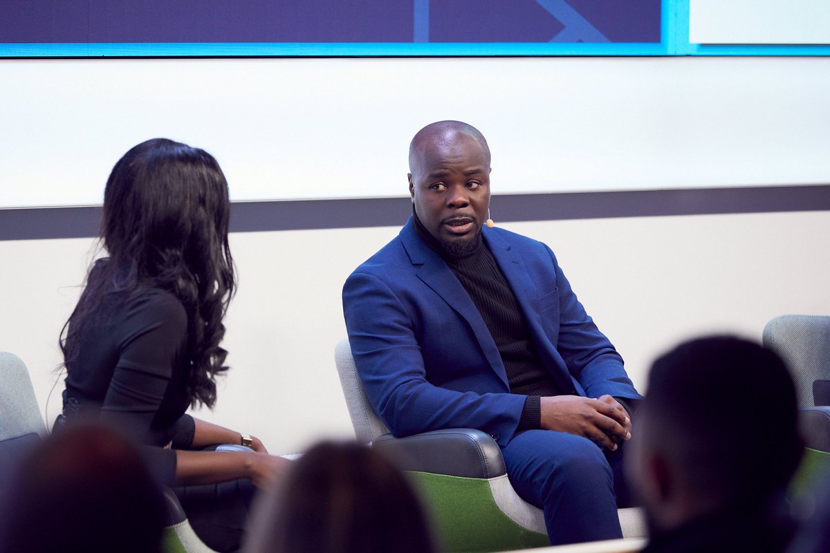 LeadersBiz's tweet photo. What do you get when you put @MsBennyBonsu, Chris Kenna (@BrandAdvance_ ) and @BenjaminAckim all on-stage?

Plenty of inspiration on how to effect change in the workplace, thats what.

A truly captivating session. 👏

#LeadersMeet. https://t.co/ulg8s6jgoH