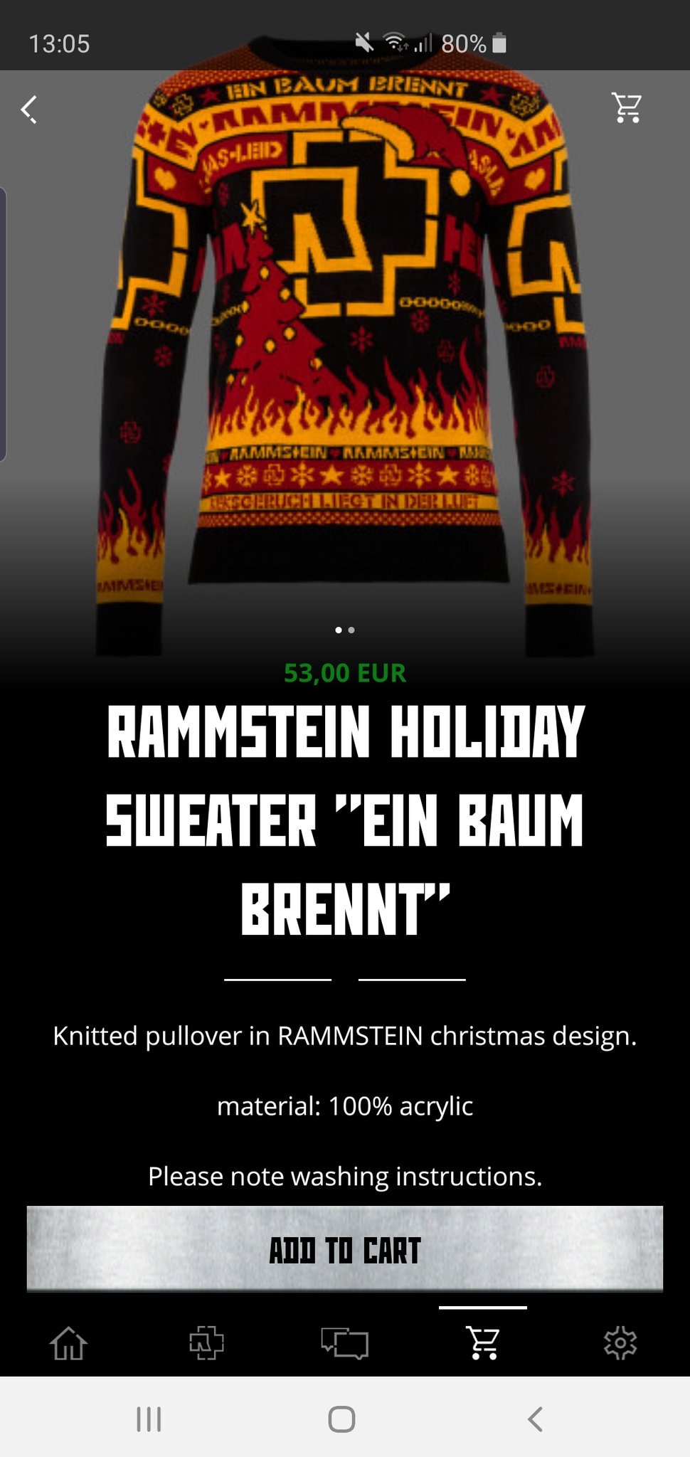 Sehnsucht ist Giftig on X: There's a new Rammstein holiday sweater  available at the Rammstein shop!  / X