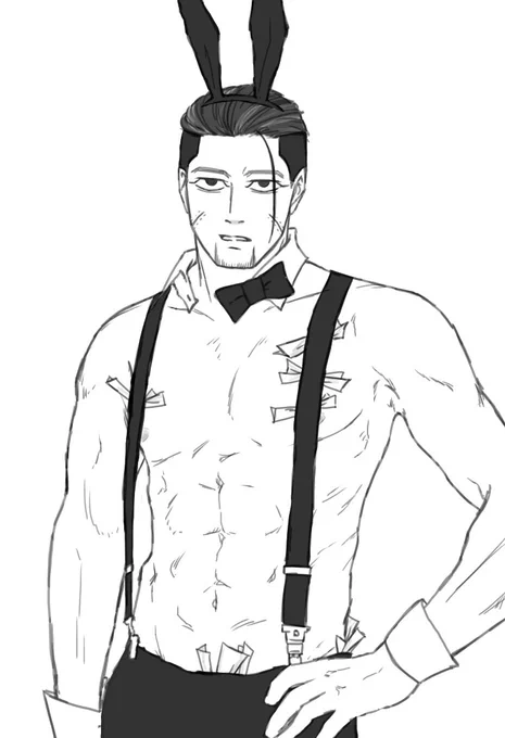 あまりにあんまりかしらと思って描いたバニーボーイver 