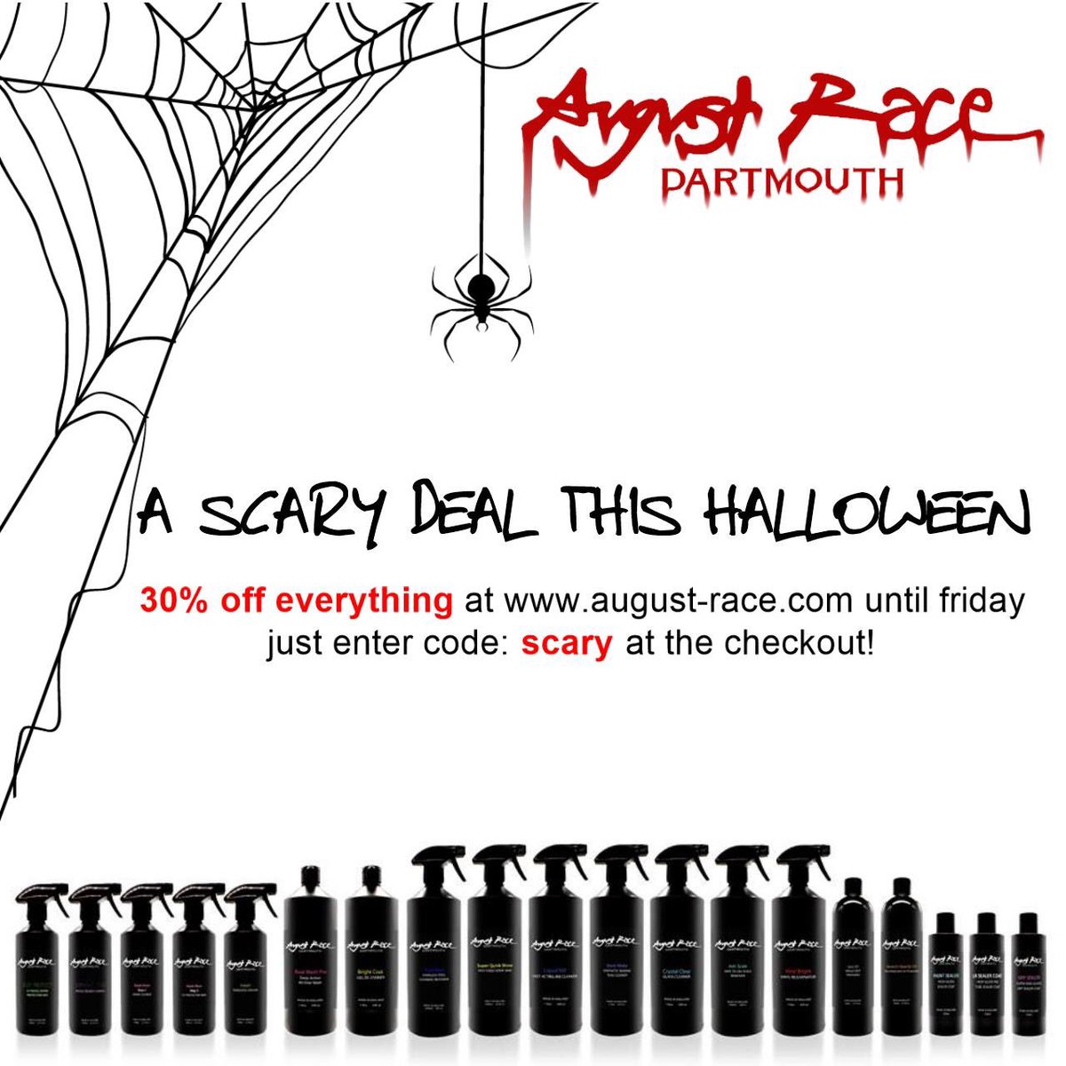 ⏰Tick tock...hurry expires at midnight🕯🕸 #halloween #halloweenpromo #boatdetailing #boatmaintenance #augustrace #promocode #promotion #boat #yacht #rib #ribs #tender #boatcleaning #boatlife #boatlift #yachtlife #bestinclassproducts #TimeToCleanTheBoat