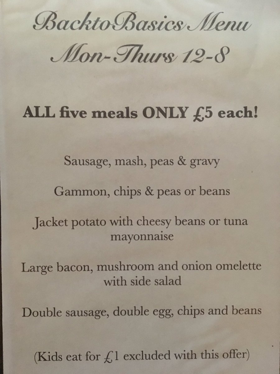 Don't forget our #backtobasics menu!
Every Mon-Thurs 12-8