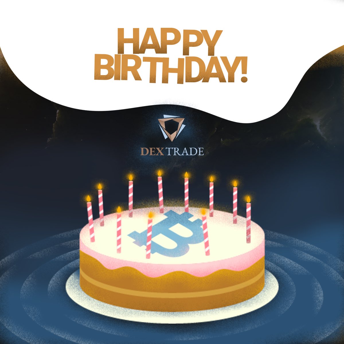 dextrade_'s tweet photo. #Dextrade Exchange wishes Happy B-day, Bitcoin🍾🥳

Exactly eleven years ago Satoshi Nakamoto published $BTC 

whitepaper. At 6:10 pm, October 31, 2008, the legend was born. 

Congratulations to all #bitcoin enthusiasts! https://t.co/XjpzbbdEf3