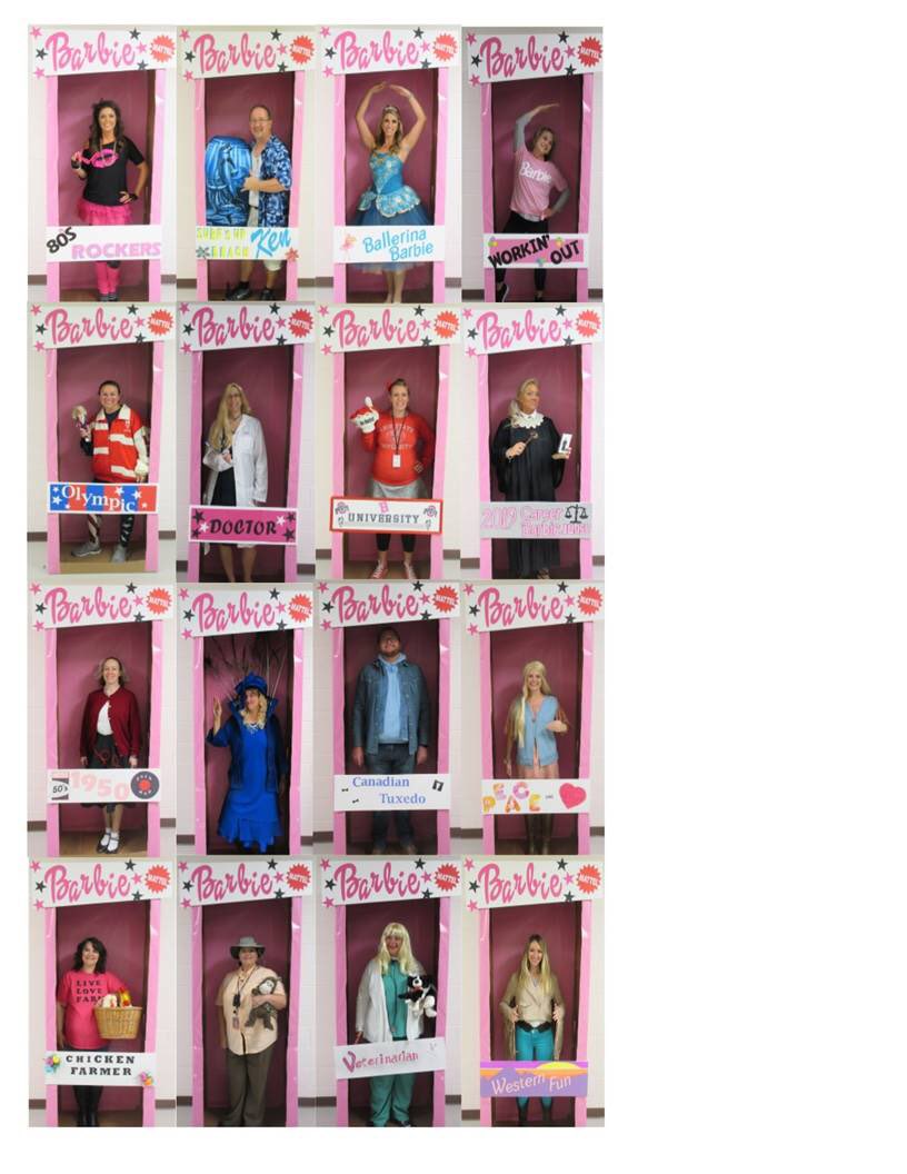 ryleraiders's tweet image. Math dept honoring 50 years of Barbie.