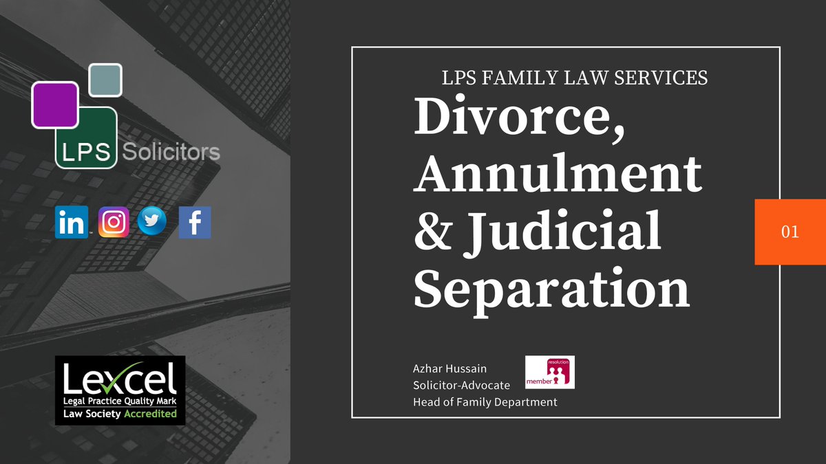 LpsSolicitors's tweet photo. Tweet 1 of 2 - LPS Family Law - Divorce, Dissolution & Annulment #divorce #divorcelawyer #love #relationship #familylaw #annulment #judicialseparation #london #manchester #bradford #leeds https://t.co/b4bvzjlvXa